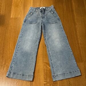 High-Rise Wide-Leg Women's Jeans in Light Blue Wash